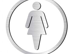 Placuta aluminiu grup sanitar pentru wc femei