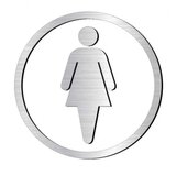 Placuta aluminiu grup sanitar pentru wc femei